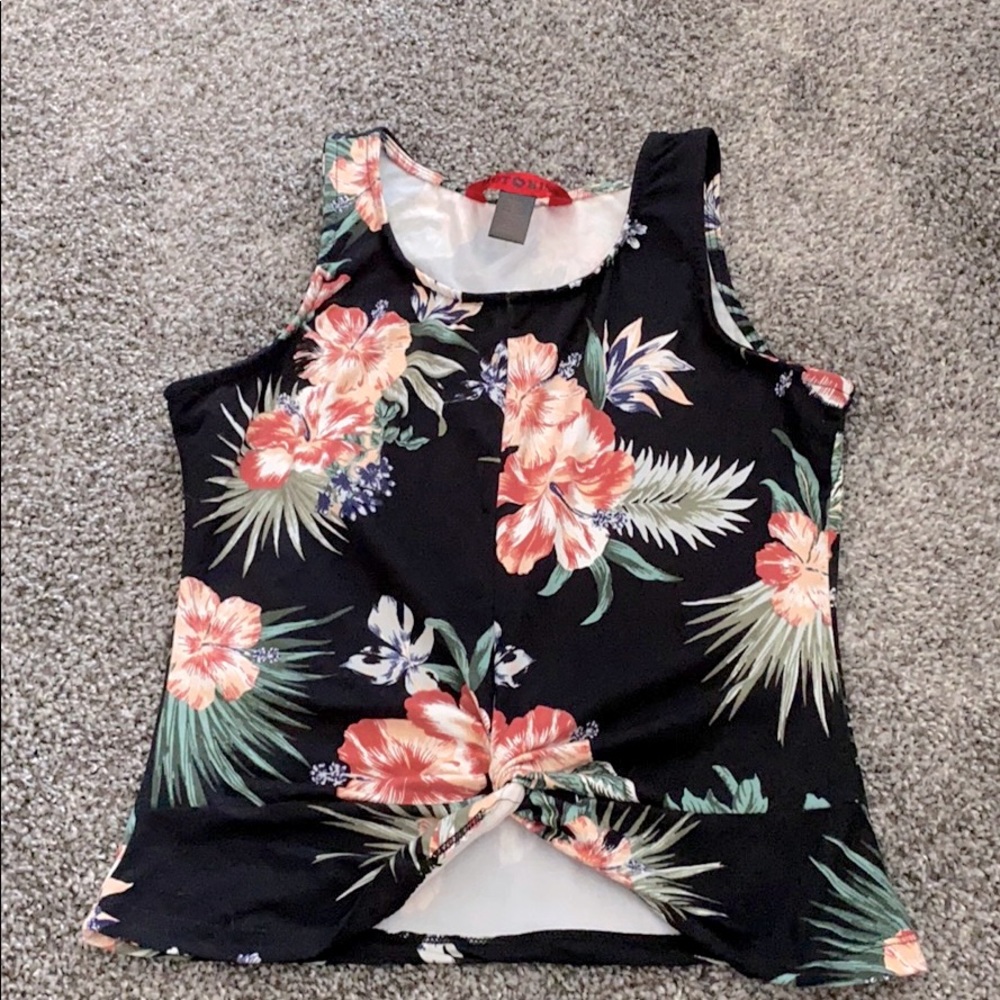 Flower print top